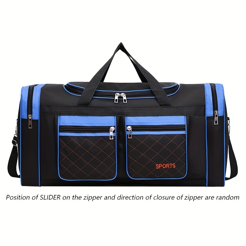 Large Capacity Travel Duffel Bag Spacious Multi pocket Sports & Travel Bag for Short Trips Gym and Weekend Getaways