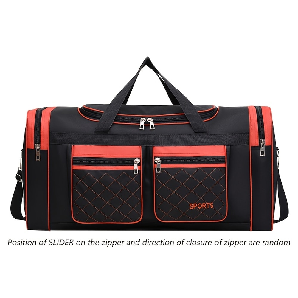 Large Capacity Travel Duffel Bag Spacious Multi pocket Sports & Travel Bag for Short Trips Gym and Weekend Getaways