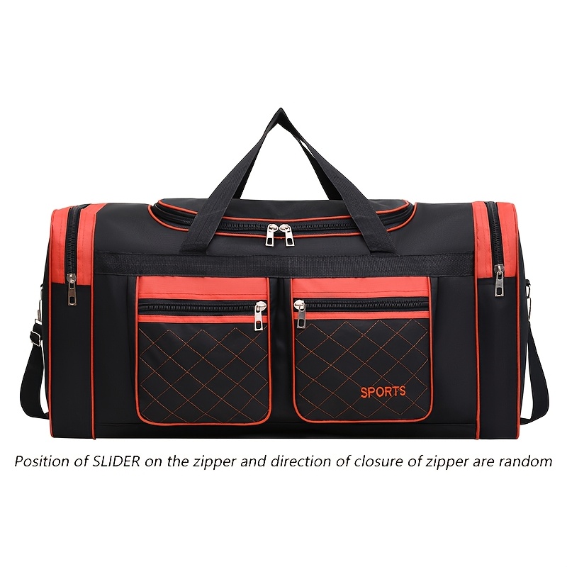 Large Capacity Travel Duffel Bag Spacious Multi pocket Sports & Travel Bag for Short Trips Gym and Weekend Getaways