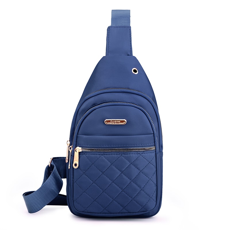 Fashionable Diamond Stitched Casual Shoulder Bag for Women Stylish Daily Commuting & Cycling Chest Bag