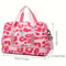 Spacious & Durable Womens Carry On Travel Bag Animal Print Nylon Large Capacity Gym & Overnight Bag