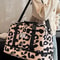 Spacious & Durable Womens Carry On Travel Bag Animal Print Nylon Large Capacity Gym & Overnight Bag