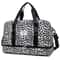 Spacious & Durable Womens Carry On Travel Bag Animal Print Nylon Large Capacity Gym & Overnight Bag
