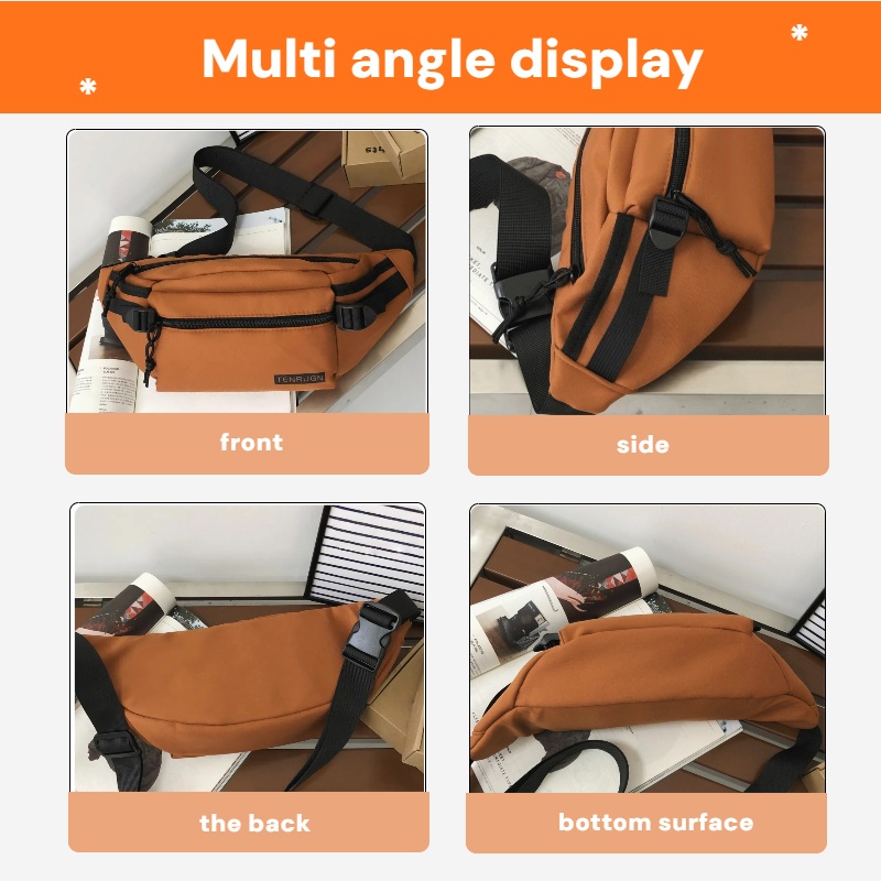 Unisex Fashionable Chest Bag For Sports Outdoor Activities Mobile Phone Multifunctional Waist Bag 2