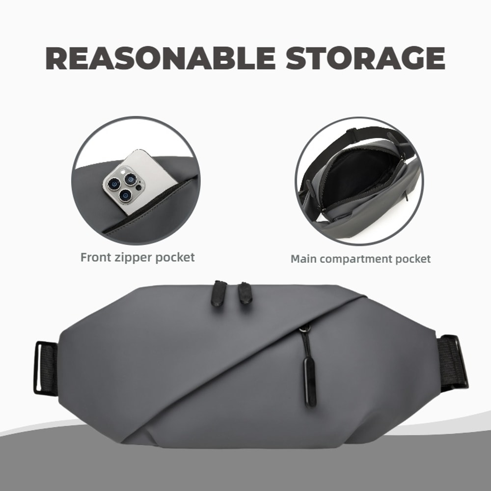 Fashionable Mens Chest Bag with Adjustable Shoulder Straps Perfect for Sports Mountaineering, and Daily Life