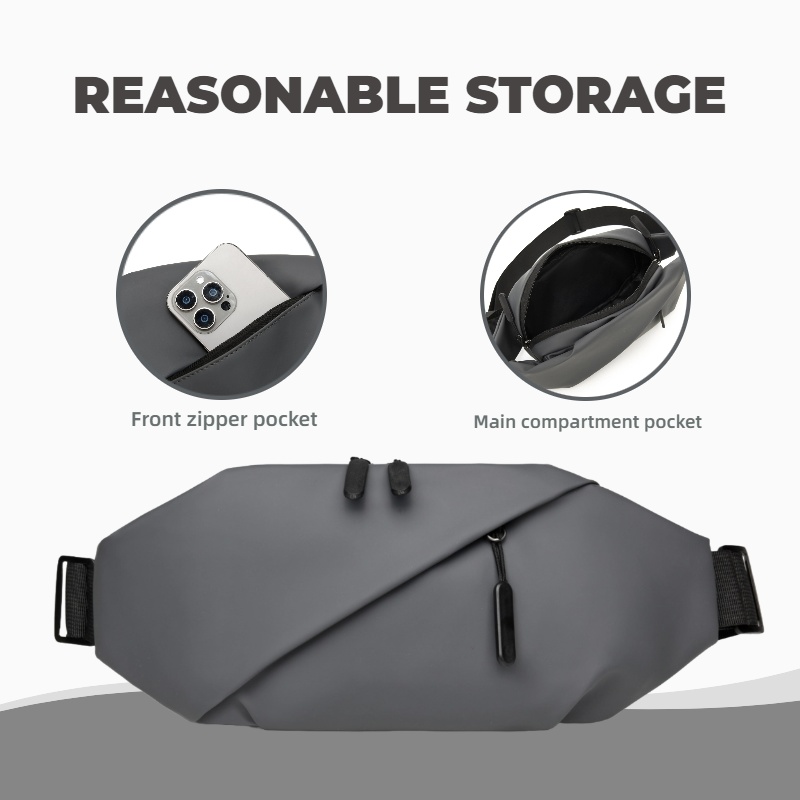 Fashionable Mens Chest Bag with Adjustable Shoulder Straps Perfect for Sports Mountaineering, and Daily Life