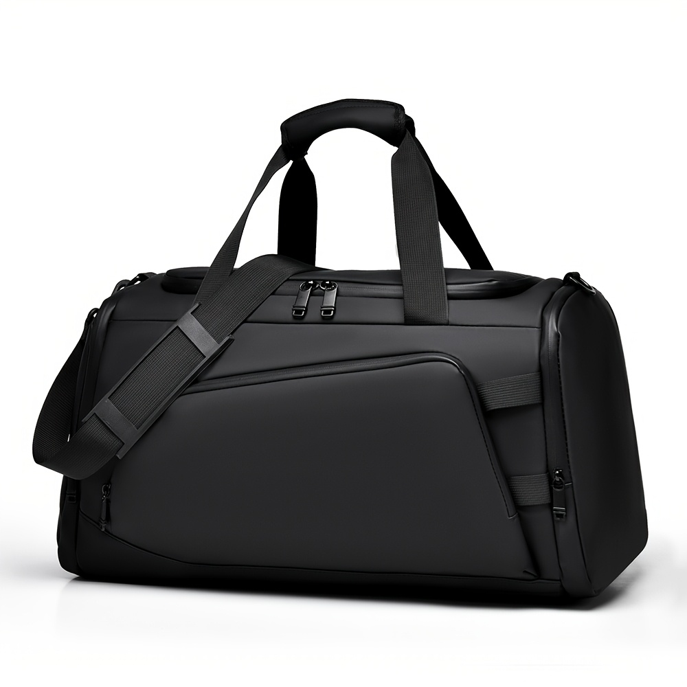 Mens Travel Duffel Bag With Shoe Compartment Sports Gym And Weekend Overnight Bag 7