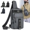 Mens Casual Chest Bag Multi Compartment Storage Fashionable Shoulder Bag Commuting Motorcycle Ches 1
