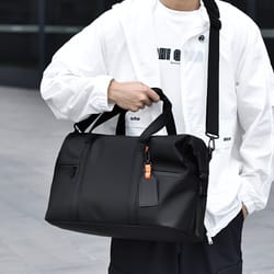 large capacity travel duffel bag portable overnight fitness bag, unisex sport & outdoor companion