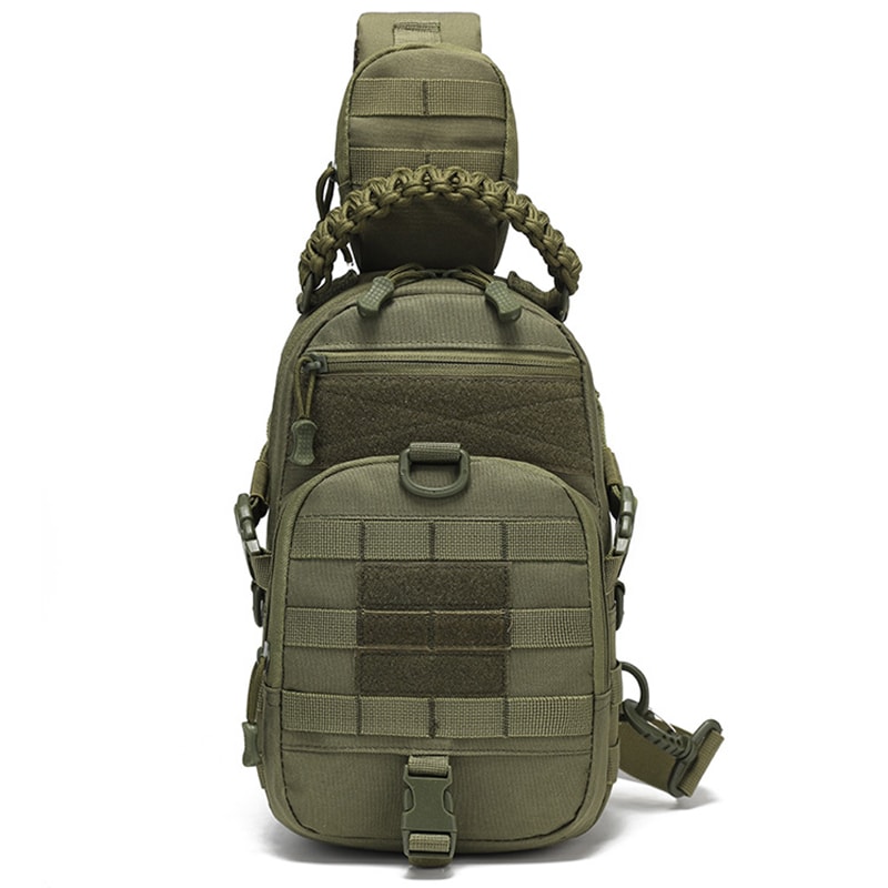 Waterproof Tactical Chest Bag For Men Military Grade Hiking Crossbody Sling Shoulder Pack 8