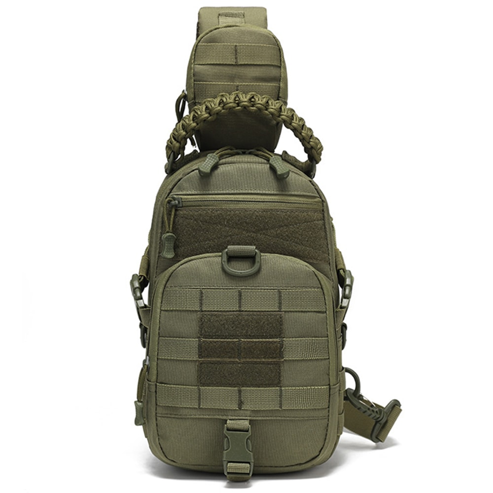 Tactical Chest Bag For Men Military Grade Hiking Crossbody Sling Shoulder Pack 8