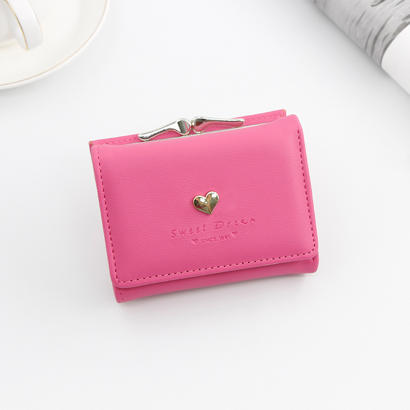 Mini Heart Wallet For Women Fashionable Coin Purse Card Holder 10