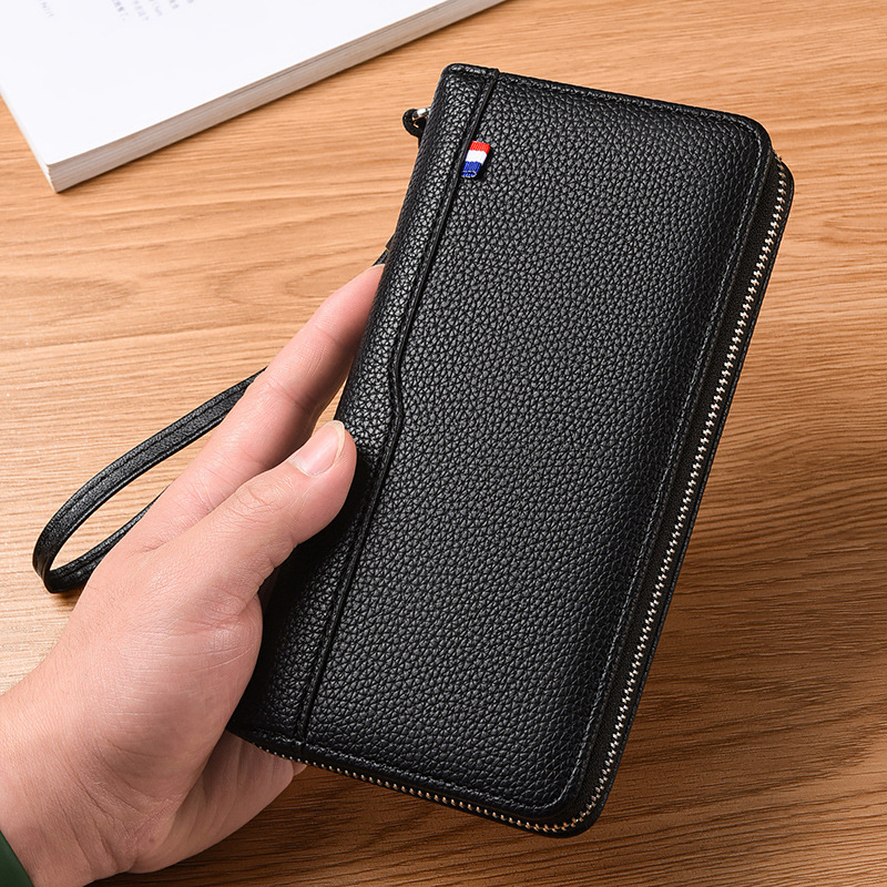 Leather RFID Wallet with Multi card Slots Large Capacity for Men & Women Business Card Holder & Passport Organizer