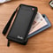 Vintage Mens Business Wallet Large Capacity Multi Card Zipper Purse With Money Clip Phone Slot 3