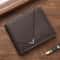 Slim RFID Leather Wallet For Men Minimalist Bifold Front Pocket Wallet With Credit Card Holder And 6