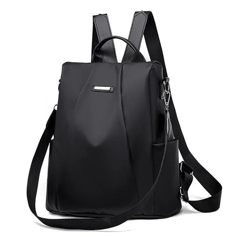 Stylish Nylon Waterproof Womens Backpack With Detachable Shoulder Strap 5