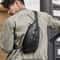 Genuine Leather Mens Chest Pack Crossbody Sling Bag Fashionable And Durable Messenger Shoulder Bag 0
