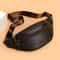 Minimalist Genuine Leather Waist Bag For Men Women Vintage Crossbody Chest Pack 1