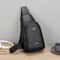 Luxury Leather Crossbody Sling Bag For Men Travel Chest Pack Messenger Bag In Black Brown 1
