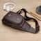 Luxury Leather Crossbody Sling Bag For Men Travel Chest Pack Messenger Bag In Black Brown 2