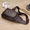 Luxury Leather Crossbody Sling Bag For Men Travel Chest Pack Messenger Bag In Black Brown 2
