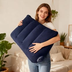 portable inflatable camping travel pillow lightweight sleep support air cushion for comfortable body positioning