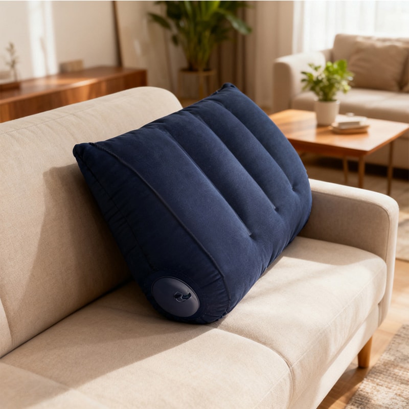 Portable Inflatable Camping Travel Pillow Lightweight Sleep Support Air Cushion for Comfortable Body Positioning