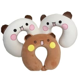 cute bubu dudu u shaped panda travel pillow soft plush neck support for adults