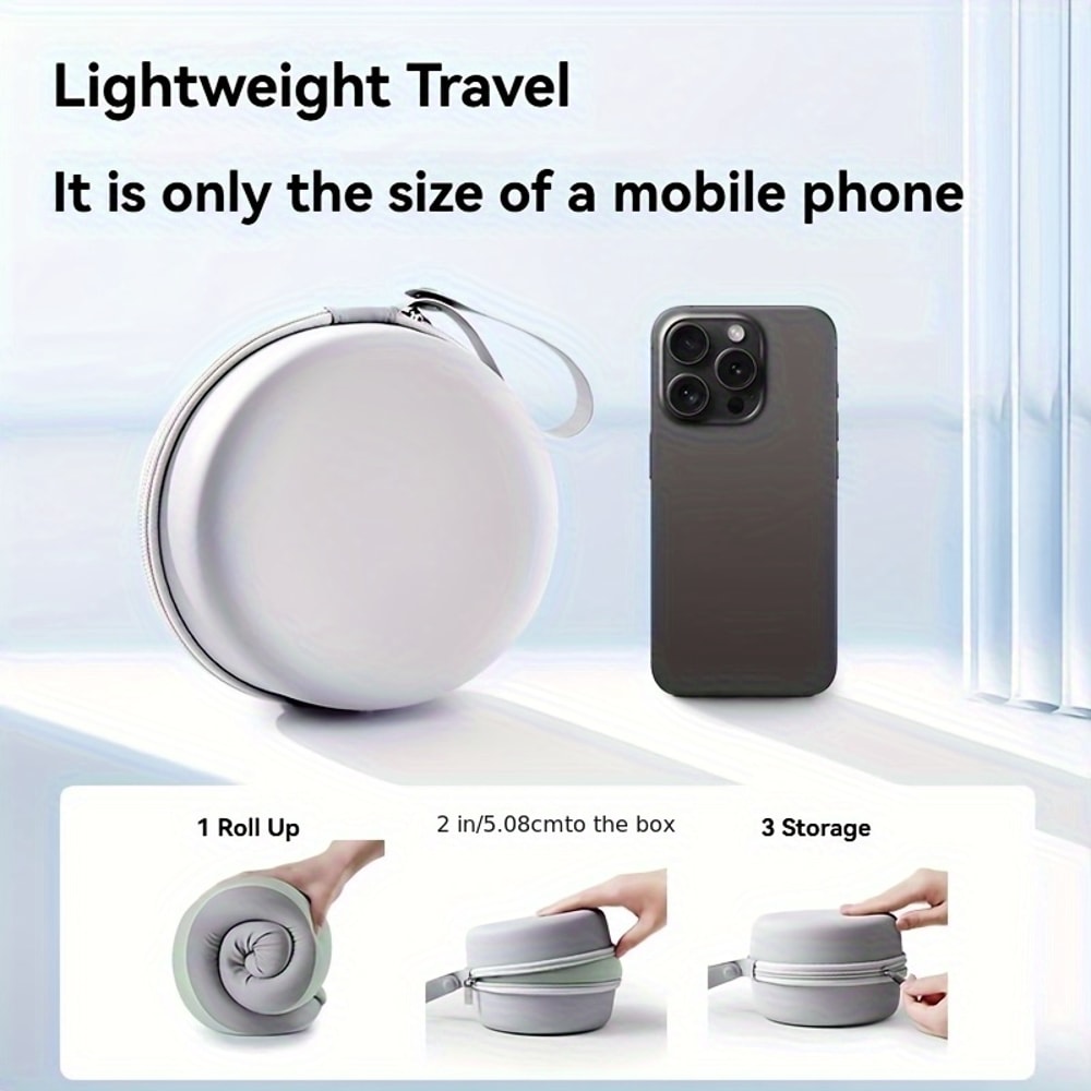 Ergonomic U Shaped Neck Pillow with Storage Bag Memory Foam Travel & Office Support Removable Machine Washable Cover