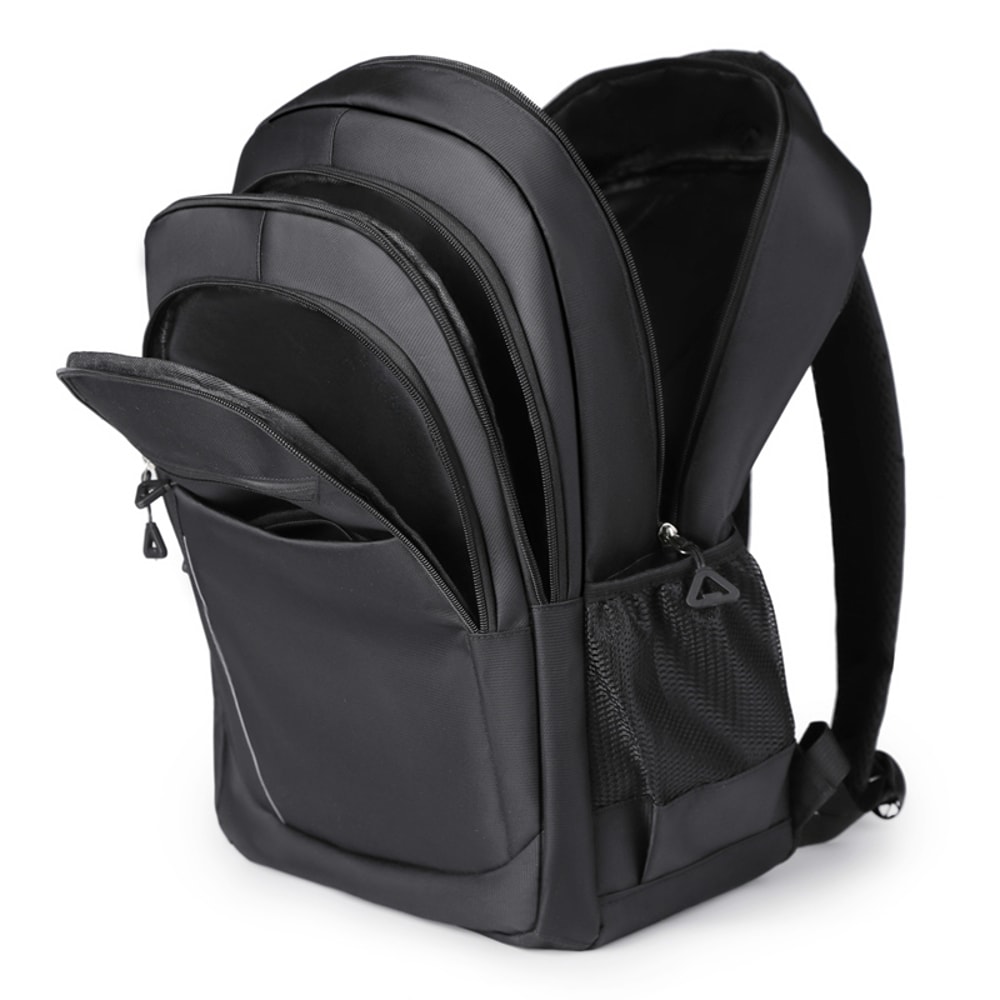 Durable Multi Pocket Backpack for Business & Travel Black