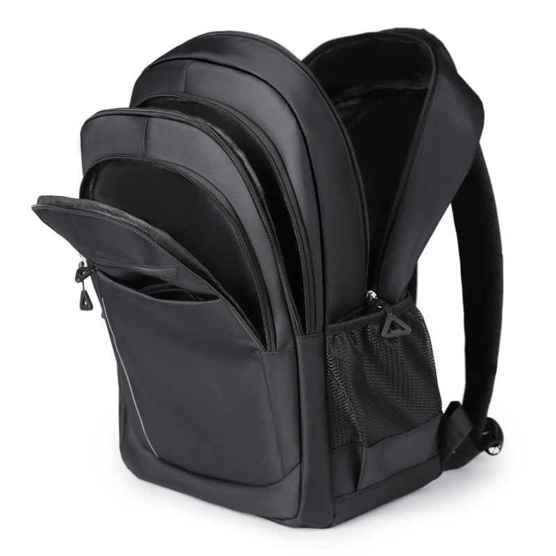 Durable Multi Pocket Backpack for Business & Travel Black