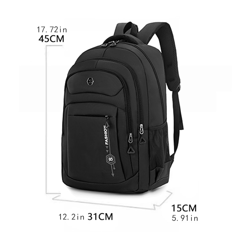 Large Capacity Commuter Backpack With Adjustable Shoulder Straps Multiple Compartments 5