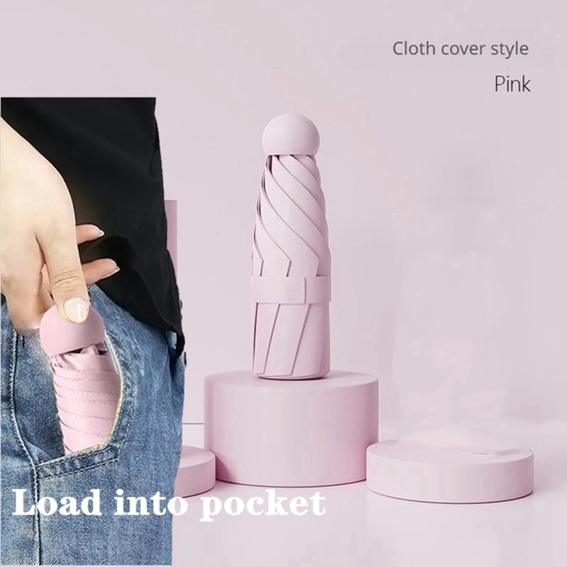 Portable Capsule Umbrella For Women Dual Use Sunshade And Rain Protection 8