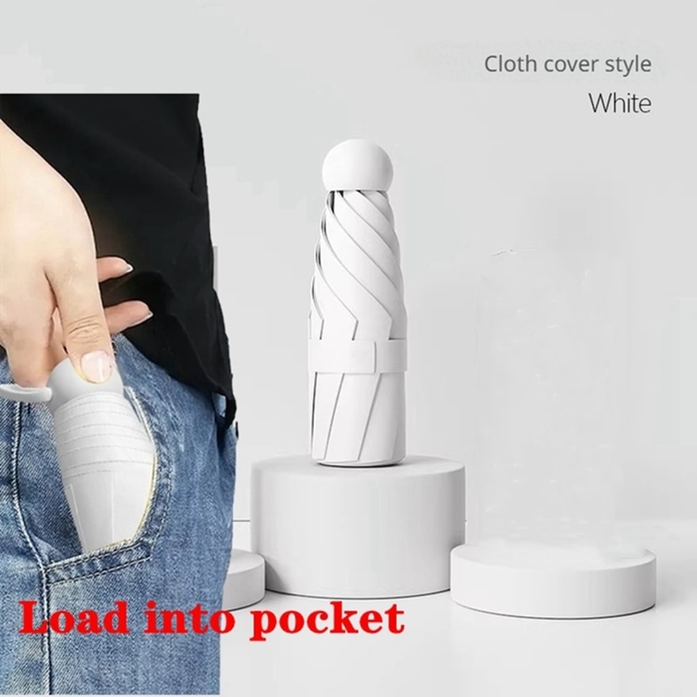 Portable Capsule Umbrella For Women Dual Use Sunshade And Rain Protection 9