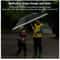 Mens and Womens Windproof Reverse Folding Umbrella with UV Protection and Reflective Stripes
