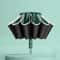 Mens and Womens Windproof Reverse Folding Umbrella with UV Protection and Reflective Stripes