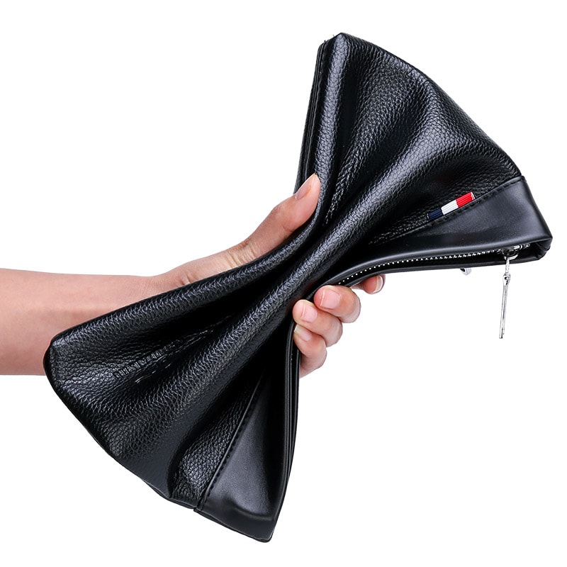 Durable Leather Clutch Wallet For Men Luxury Design Large Capacity Multi Card Holder Coin Purse 2