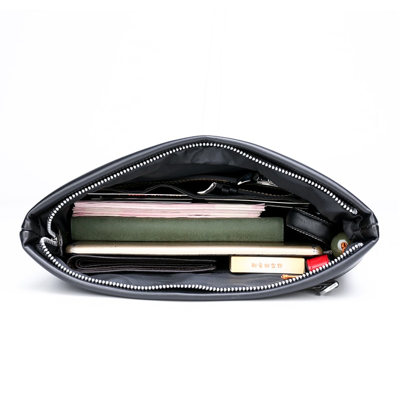 Durable Leather Clutch Wallet For Men Luxury Design Large Capacity Multi Card Holder Coin Purse 3