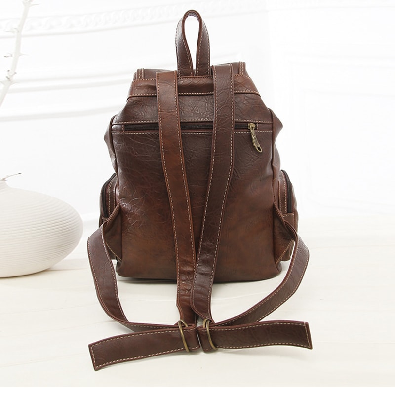 Trendy Retro Shoulder Backpack for Women Stylish Fashion Bag for Students and Casual Outings