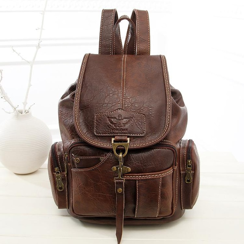 Trendy Retro Shoulder Backpack for Women Stylish Fashion Bag for Students and Casual Outings