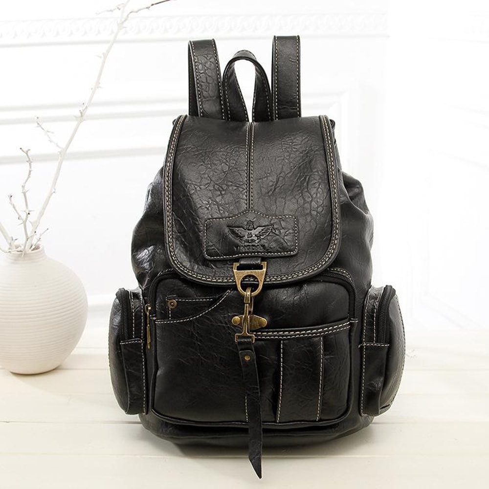 Trendy Retro Shoulder Backpack for Women Stylish Fashion Bag for Students and Casual Outings