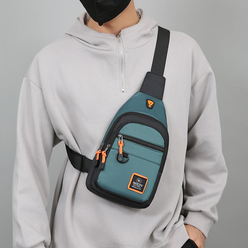 Casual Mens Sling Bag Lightweight Nylon Crossbody For Running Cycling And Travel 0