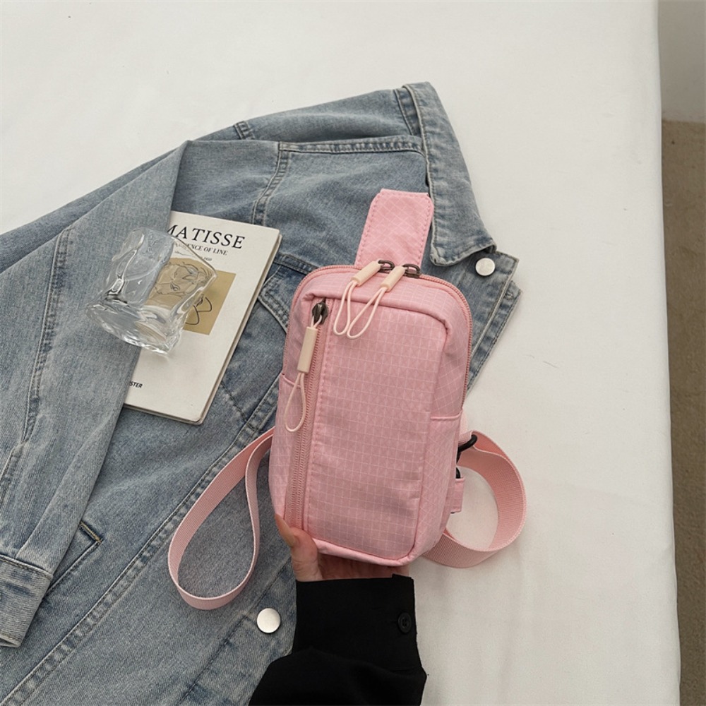 Multifunctional Nylon Chest Bag Waterproof Lightweight Crossbody Bag for Men & Women, Ideal for Active Lifestyles