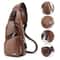 Fashionable USB Charging Chest Bag Casual Shoulder Bag For Men PU Leather Outdoor Sports 3