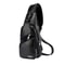Fashionable USB Charging Chest Bag Casual Shoulder Bag For Men PU Leather Outdoor Sports 5