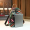Stylish Geometric Stitching Leather Backpack for Travel Large Capacity Vibrant and Functional