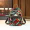 Stylish Geometric Stitching Leather Backpack for Travel Large Capacity Vibrant and Functional