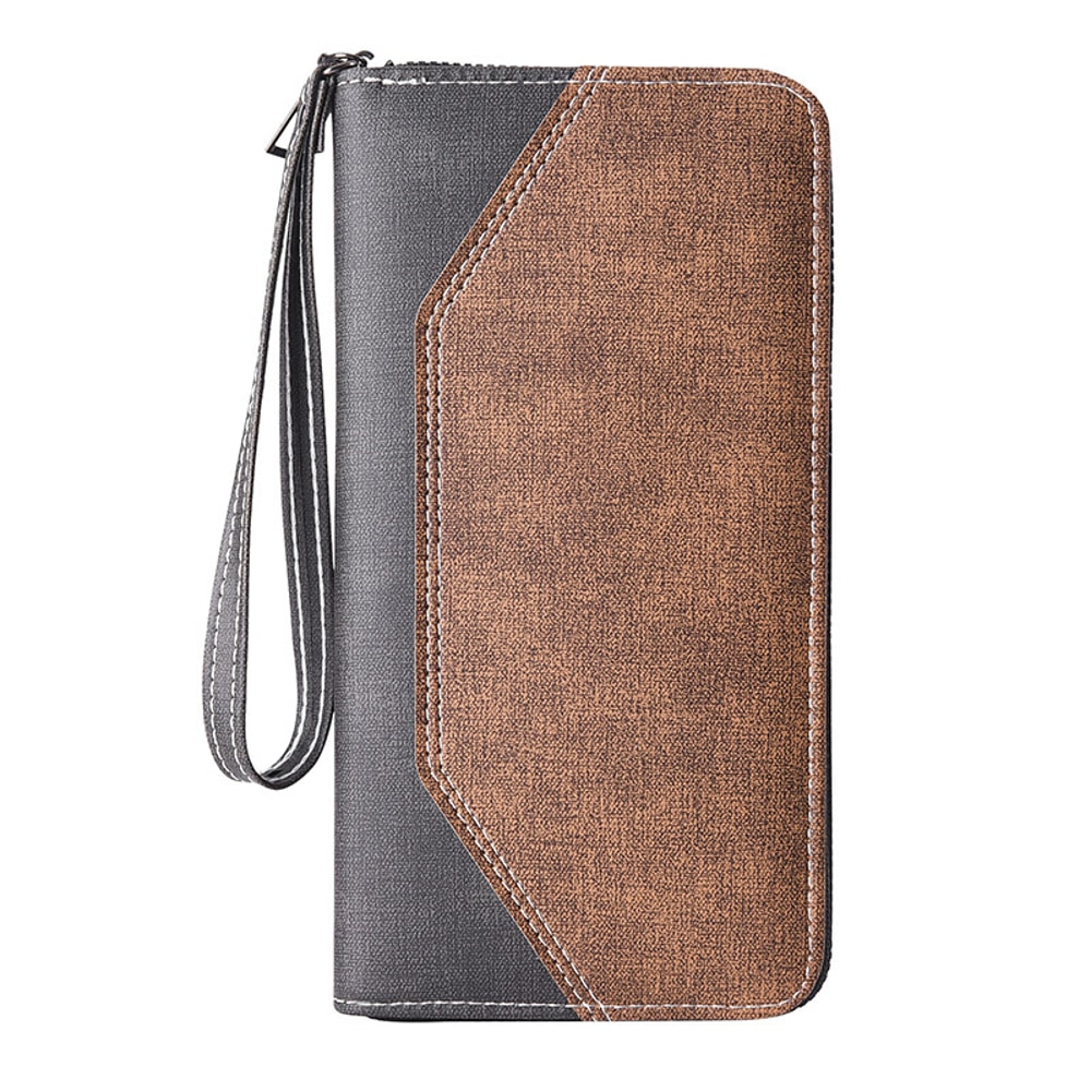 Vintage Mens RFID Leather Clutch Bag Genuine Crazy Horse Leather Money Wallet Phone Pouch Coin Pur 4