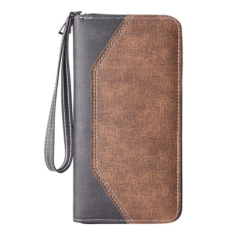 Vintage Mens RFID Leather Clutch Bag Genuine Crazy Horse Leather Money Wallet Phone Pouch Coin Pur 4