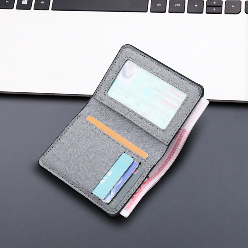 Ultrathin Minimalist Mens Wallet Slim Leather Card Holder With Money Clip For Men 3